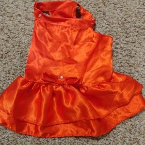 Satin dog dress(small)